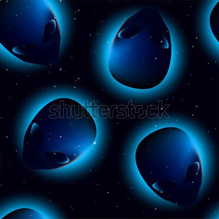 Alien head in a seamless pattern Stock photo © adamfaheydesigns