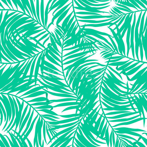 熱帯 豊かな 手のひら ビーチ 夏 ストックフォト © adamfaheydesigns