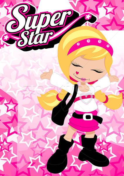 Super star ragazza rosa sexy moda Foto d'archivio © adamfaheydesigns