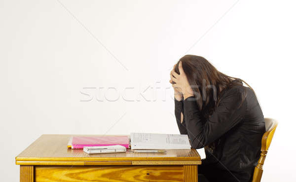 a girl studying Stock photo © advanbrunschot