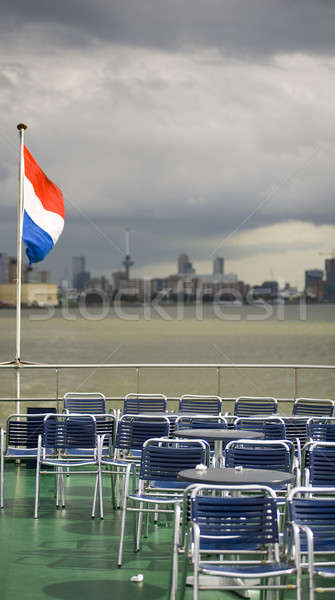 Flagge Wind Ansicht Besichtigung Boot Stock foto © advanbrunschot