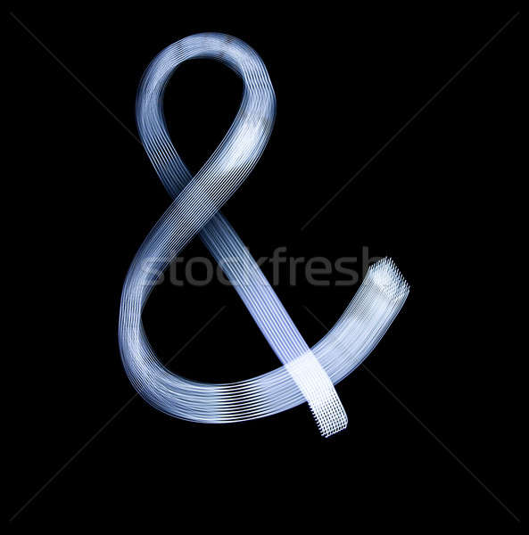 Ampersand Symbol Icon Using Light Painting Technique Stock photo © aetb