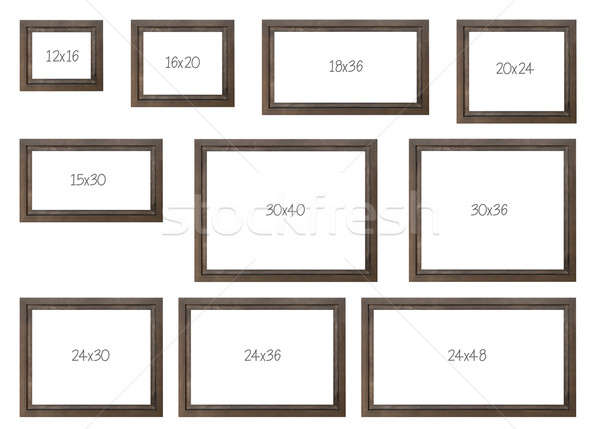 The Ten Most popular Selling Frames Dimensions Stock photo © aetb