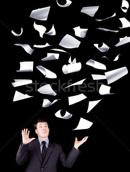 Businessman with perfect control of its business Stock photo © aetb