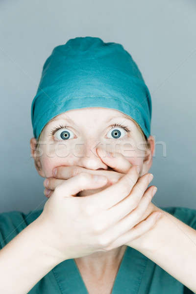 Stock photo: I can't say it !
