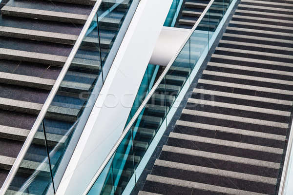 Stockfoto: Moderne · bouwkundig · trappenhuis · detail · interieur · gebouw