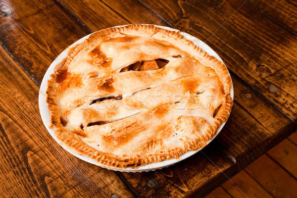 Freshly baked apple pie Stock photo © aetb