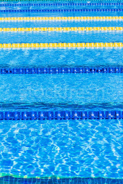 Olympic Pool Corridor Cables Floating Stock photo © aetb