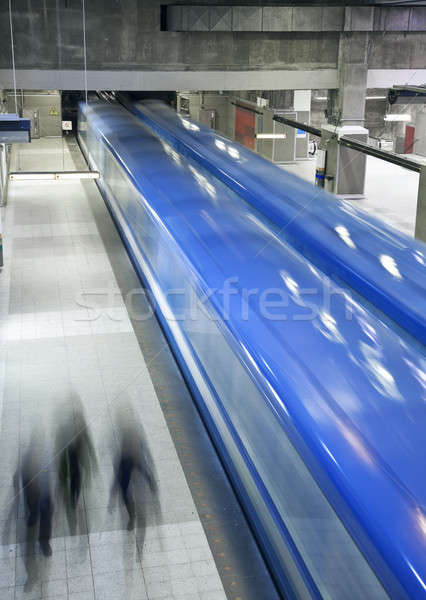 Montreal metroul putea vedea perfect moment Imagine de stoc © aetb