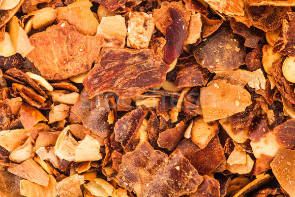 Closeup Texture of Chilli Peppers Flakes - Studio Shot Stock photo © aetb