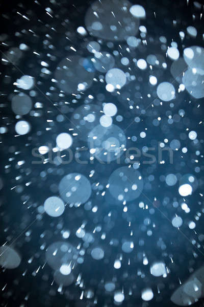 Regen echt foto nacht beweging Stockfoto © aetb