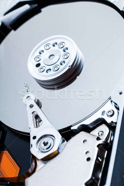 Festplatte Mechanismus Details Arm Computer Sicherheit Stock foto © aetb