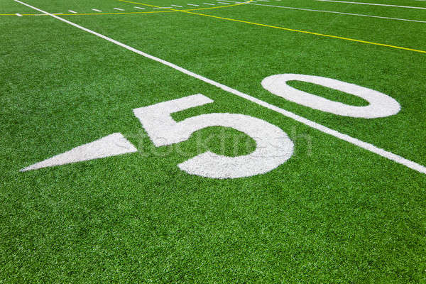 Pięćdziesiąt line boisko do piłki nożnej Zdjęcia stock © aetb