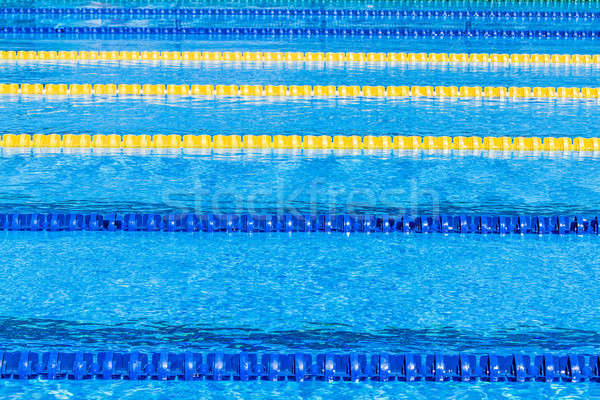 Olympic Pool Corridor Cables Floating Stock photo © aetb