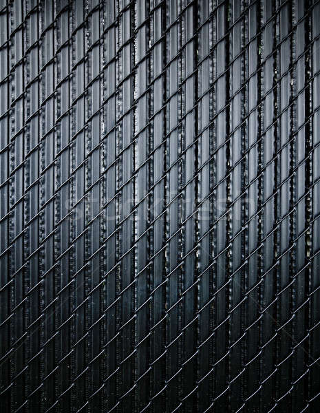 Nero recinzione metal pattern Foto d'archivio © aetb