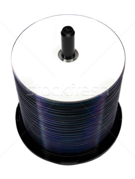 Blank Disk Spindle top view (isolated on white)
 Stock photo © aetb