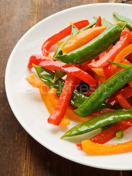 Vegetables stir-fry Stock photo © AGfoto