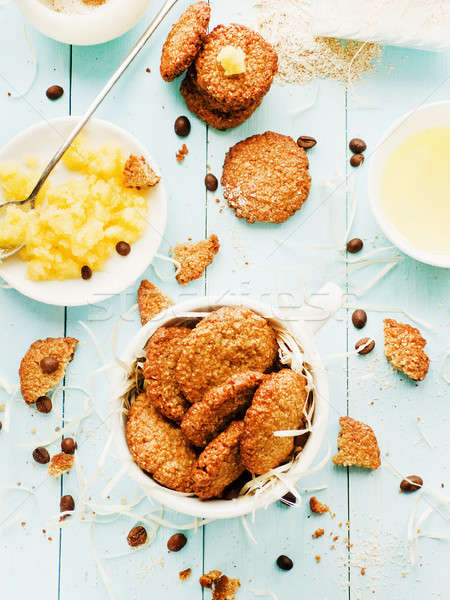 Honey Flapjacks cookies Stock photo © AGfoto