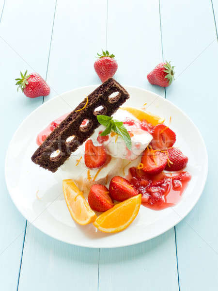 Ice cream dessert Stock photo © AGfoto