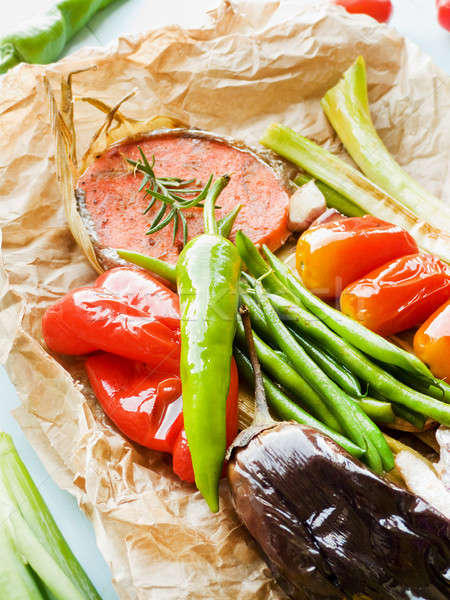 Pink salmon steaks Stock photo © AGfoto