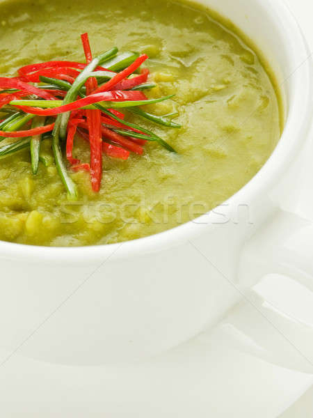 スープ 緑 リーキ 浅い ストックフォト © AGfoto