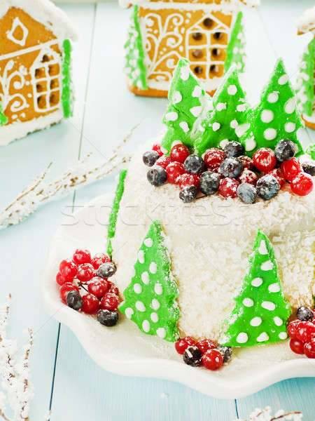 Sweet winter cake Stock photo © AGfoto