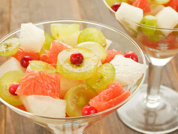 Сток-фото: фруктовый · салат · очки · свежие · фрукты · Салат · мелкий