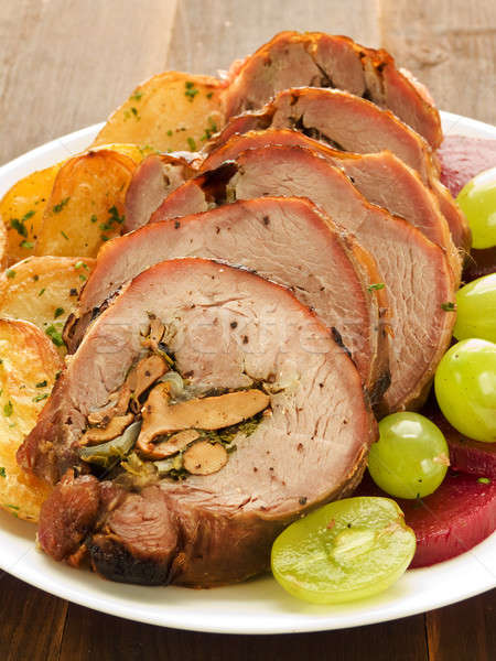 Turkey roulade Stock photo © AGfoto