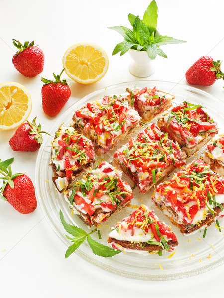 Strawberry cake Stock photo © AGfoto