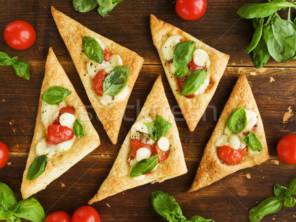 Stock photo: Puff-pizzas