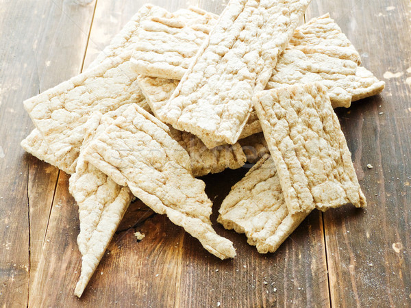 Sani pane fette essiccati pane di frumento legno Foto d'archivio © AGfoto