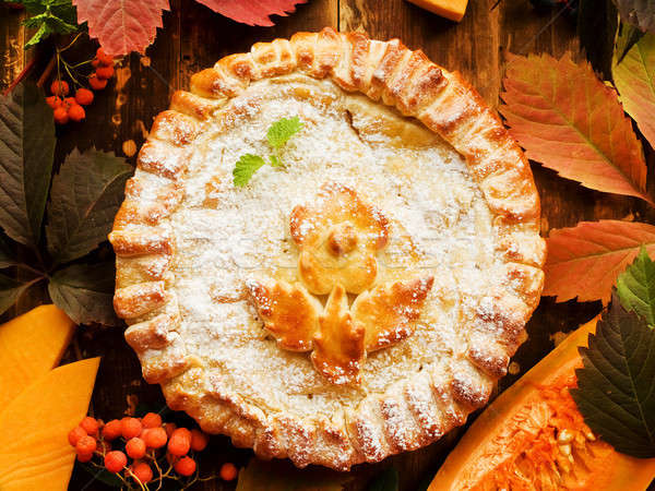 Sweet pumpkin pie Stock photo © AGfoto