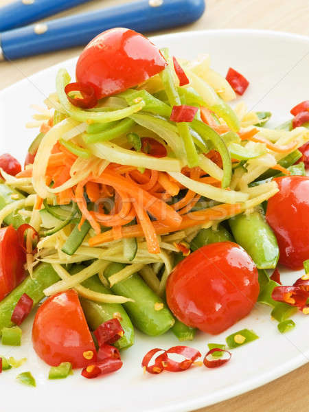 Vegetables stir-fry Stock photo © AGfoto