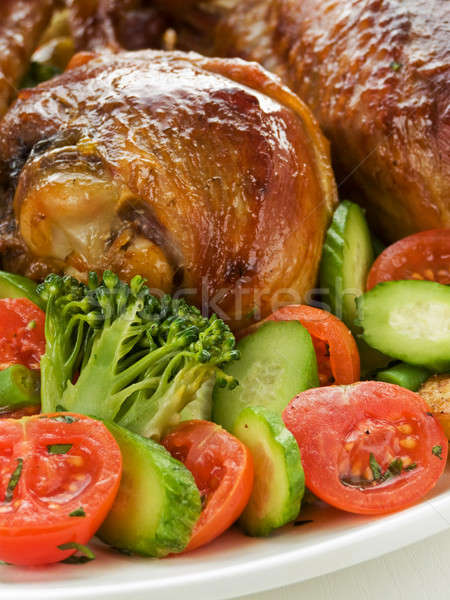 Stock photo: Roasted turkey