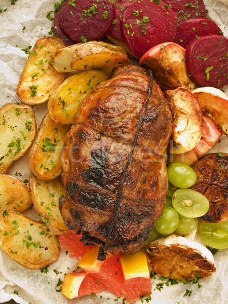 Turkey roulade Stock photo © AGfoto