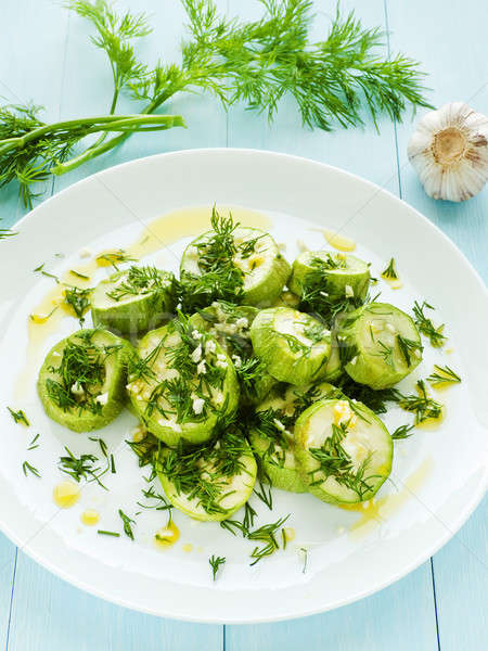 Stock photo: Steamed zucchini