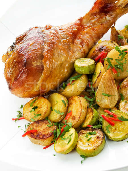 Roasted turkey Stock photo © AGfoto