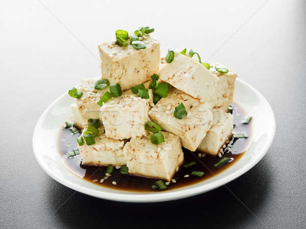 Tofu tablicy ser sos sojowy płytki Zdjęcia stock © AGfoto