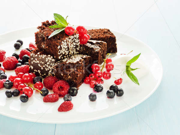 Brownies Stock photo © AGfoto