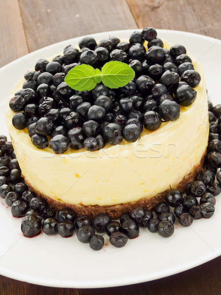 Stock photo: Lemon cheesecake