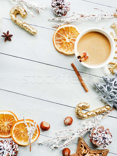 Sweet зима пить Кубок специи мелкий Сток-фото © AGfoto