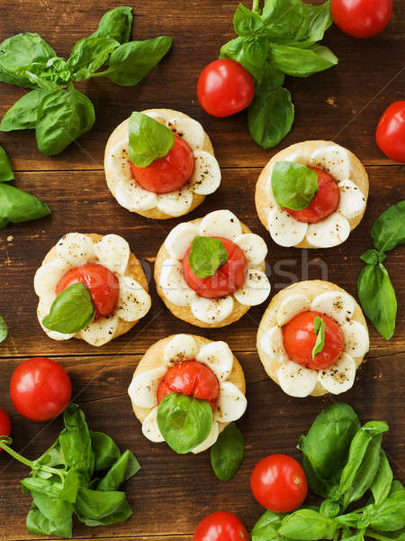 Stock photo: Puff-pizzas