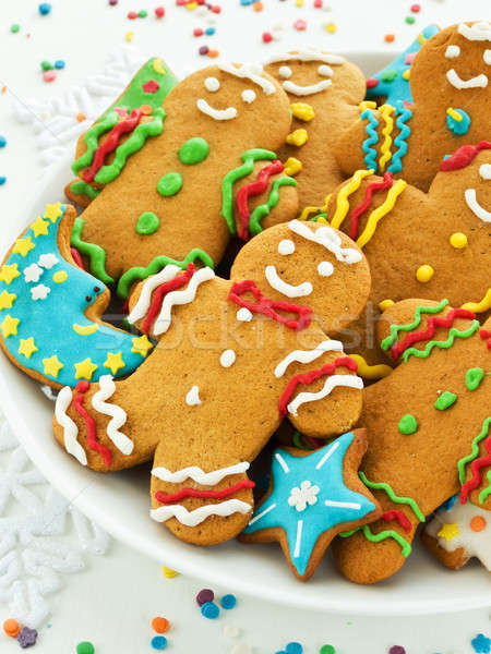 Piernik cookie domowej roboty kolorowy wisienką płytki Zdjęcia stock © AGfoto
