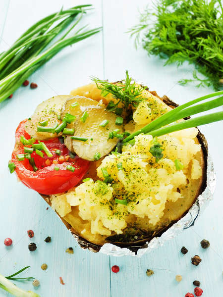 Baked potato Stock photo © AGfoto