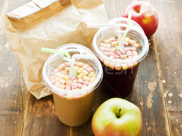 Coffee in plastic glass Stock photo © AGfoto