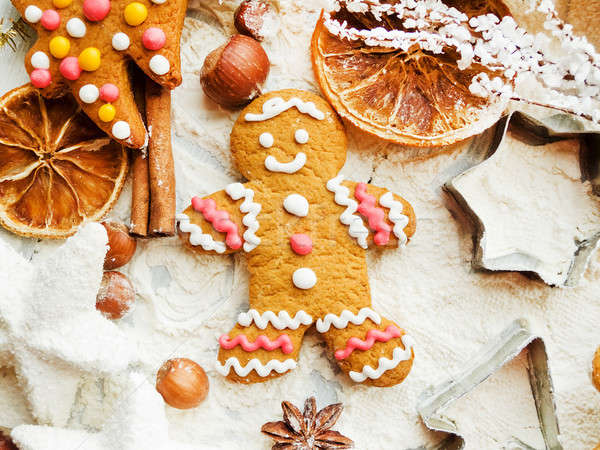 Christmas baking background Stock photo © AGfoto