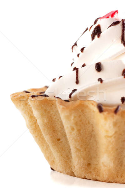 Stock photo: Cake with whipped cream