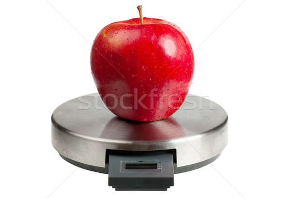 Apple on a scales Stock photo © AGorohov