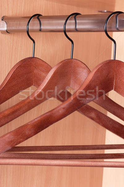 Clothes hangers Stock photo © AGorohov