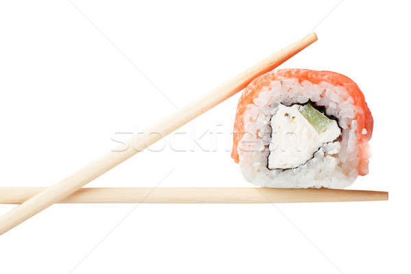 Stockfoto: Sushi · top · geïsoleerd · witte